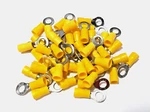 25 Pack Bbt Yellow 1/4" Ring End Crimp Terminals For 12-10 Ga. Wire. Fixed Price $11.95.