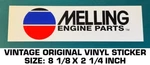Melling Engine Parts Vintage Original Vinyl Decal Sticker - Racing Performance. Fixed Price $5.81.