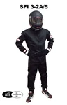Sfi Racing Suit Fire 3.2A/5 One Piece Layer Black Size Adult Medium. Fixed Price $234.99.
