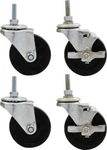 Allstar Performance #ALL10163 Wheel Kit 3IN Standard Duty Locking. Fixed Price $39.99.