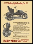 1904 Holley Light Touring Car Of Bradford, Pa New Sign 18X24" Usa Steel. Fixed Price $94.88.