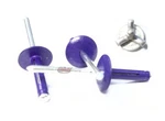 Purple 3/16" Large Head Tri-fold Exploding Aluminum Mandrel Pop Rivets 250 Pack. Fixed Price $39.91.