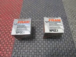 Fram HPGC1 Hi Performance Cartridge Fuel Filter Pair New In Boxes. Fixed Price $49.99.