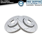 Front Performance Cross Drilled Slotted G-coated Rotor Pair Infiniti New. Fixed Price $134.59.