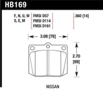 Hawk For 810/240Z/260Z/280Z/620 Toyota Corona/cressida/crown/pu DTC-70 Fro. Fixed Price $301.49.