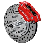 Wilwood Front Disc Brake Kit Dynapro 4-PISTON Red 11" Mustang V8 Spindles 196.... Fixed Price $1284.51.