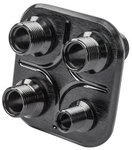 Jegs 100980 Firewall Bulkhead 4-PORT Black 5/16" (#6) & 1/2" (#10) A/c Line. Fixed Price $43.99.