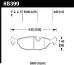 84-4/91 For Bmw 325 (E30)BLUE 9012 Rear Race Pads HAWKHB399E.630. Fixed Price $203.39.
