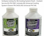 Bg Universal Cooling System Radiator Cleaner Kits Bundle Combo 2 Of. Fixed Price $24.99.