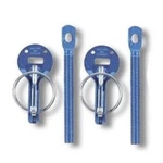 Billet Hood Pins Blue Pair Apc 15.5102. Fixed Price $6.00.