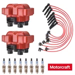 2 Ignition Coil & Wireset Motorcraft Spark Plug Ford Ranger F-150 FD487. Fixed Price $115.39.