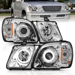 Anzo Projector Headlights Chrome Clear ( Smd Led ) Fits 1998 - 2007 Lexus LX470. Fixed Price $367.87.