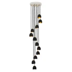 Hinkley Lighting Nula 12 Multi Tier, Shell Black - 35908SHB. Fixed Price $1903.15.