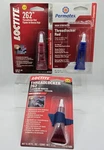 3 Pack (2) Loctite 262 Threadlocker, Red High Strength & Permatex 27100. Fixed Price $35.00.