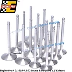 Engine Pro Sb Chevy Stainless Steel Intake & Exhaust Valves 2.02 1.5 4.910. Fixed Price $149.42.