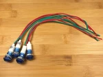 4 Bbt 12 Vdc Waterproof Blue Led Low-profile Indicator Lights. Fixed Price $12.95.