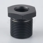 1/2-28 To 3/4-16 Threaded Fittings Oil Filter Adapter Aluminum Black Anodized. Fixed Price $8.96.