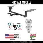 For 16-23 Nissan Maxima Trailer Hitch 4 Pin Wire 178" Ball Fits Curt 2K Tow. Fixed Price $368.99.