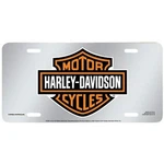 Harley Davidson Acrylic Mirror Finish Orange Bar And Shield Logo License Plate. Fixed Price $24.95.