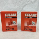 Qty 2 Fram PH3766 Oil Filter - Fits Many Check If Your Equipment. Fixed Price $26.00.