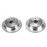 Powerstop JBR715XPR Brake Discs 2-WHEEL Set Rear For Lexus SC300 1992-1998. Fixed Price $120.48.
