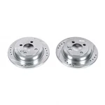 Disc Brake Rotor Set-rear Drilled, Slotted And Zinc Plated Pair. Fixed Price $98.88.