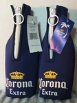 2 Corona Extra Beer Bottle Zip Up Cooler Huggie Coozie Coolie Koozie New Barware. Fixed Price $10.99.
