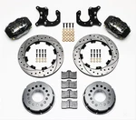 Wilwood Disc Brakes Rear Cross-drilled Rotors 4-PISTON Calipers Ford 8.8" Kit. Fixed Price $1083.63.