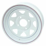 Empi 10-1005 Vw Baja Bug 15X8 4 Lug White Steel Spoke Wheel 2" Back Space. Fixed Price $219.94.