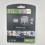 Pny Elite Prime 512GB Microsdxc Class 10 High Speed Waterproof Flash Card. Fixed Price $50.00.