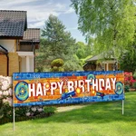 Dart Battle Party Banner Happy Birthday Supplies Favors Decora. Fixed Price $17.73.