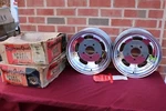 Vintage 1960S Nos Shore-calnevar Chrome Slot 14X6 Wheels Gm 5X5 Bc. Fixed Price $750.00.