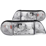 Anzo Headlight Set Fits: 1987-1993 Ford Mustang Crystal. Fixed Price $228.45.
