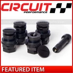 Circuit Performance Flush Mount Black Bolt-in Stems Wheels Hide-a-valve. Fixed Price $16.99.