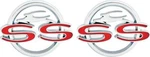 1962 Impala Ss Quarter Panel Emblems Pair. Fixed Price $52.63.