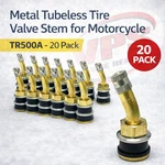 Metal Tubeless Tire Valve Stem For Motorcycle - TR500A 20 Pack. Fixed Price $39.97.