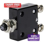 Quickcar 50-9720, One Black Plastic Amp Resettable Circuit Breaker Performanc. Fixed Price $34.23.
