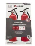 Kidde Home 1-A:10-B:C Class Abc 2.5 Lb. Fire Extinguisher 2-PACK 21030932 New. Fixed Price $32.00.