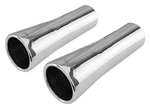 Pypes EVT40 2.5" Trumpet Exhaust Stainless Tips Universal For 66-68 Gto. Fixed Price $134.50.
