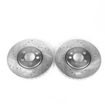 Disc Brake Rotor Set-front Drilled, Slotted And Zinc Plated Pair. Fixed Price $241.99.