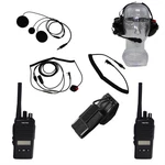 Rjs Safety Pro Series 2-MAN Radio Kit With Pouch, Earphones, Mic & Headset. Fixed Price $914.45.