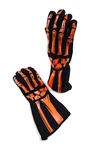 Rjs Racing Sfi 3.3/1 New Skeleton Gloves Orange Black Size Md 600090141. Fixed Price $104.95.