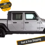 Gt Styling 88644S Ventgard Smoke Window Deflectors For 19-21 Jeep Gladiator Jt. Fixed Price $137.28.