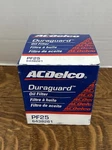 New Acdelco PF25 Duraguard Oil Filter 6438261. Fixed Price $16.99.
