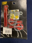 Omp Aluminum Hood Pins Red Universal (EB0-0492). Fixed Price $57.50.
