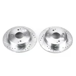 Power Stop JBR526XPR Drilled & Slotted Rear Rotor Set For 92-97 Honda Accord. Fixed Price $120.49.