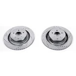 Power Stop JBR1341XPR Drilled & Slotted Rear Rotor Set For G37/Q60/350Z. Fixed Price $255.61.