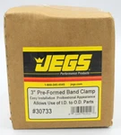 Jegs 30733 Preformed Exhaust Band Clamp Lap Joint Fits 3" Od Pipe. Fixed Price $9.00.