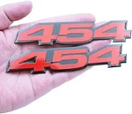 Set 454 Letter Highly Polished Real Aluminum Car Truck Engine Color: Black Red. Fixed Price $27.74.
