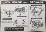 Restoparts Trunk Jacking Instructions Decal 1966 Pontiac Gto Lemans And Tempest. Fixed Price $18.98.